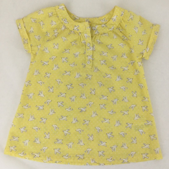 Girl’s Carter’s Bird Top & Denim Skirt Set Size 4T - Picture 2 of 5